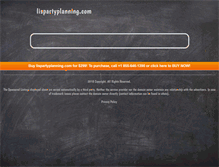 Tablet Screenshot of lispartyplanning.com